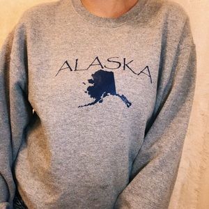 Alaska State Grey Crewneck size Medium